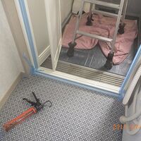 浴室入口サッシ施工事例3